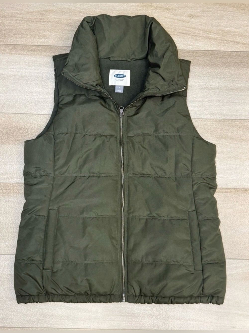 Old Navy | Quilted Vest | Women's Medium | EUC | Olive